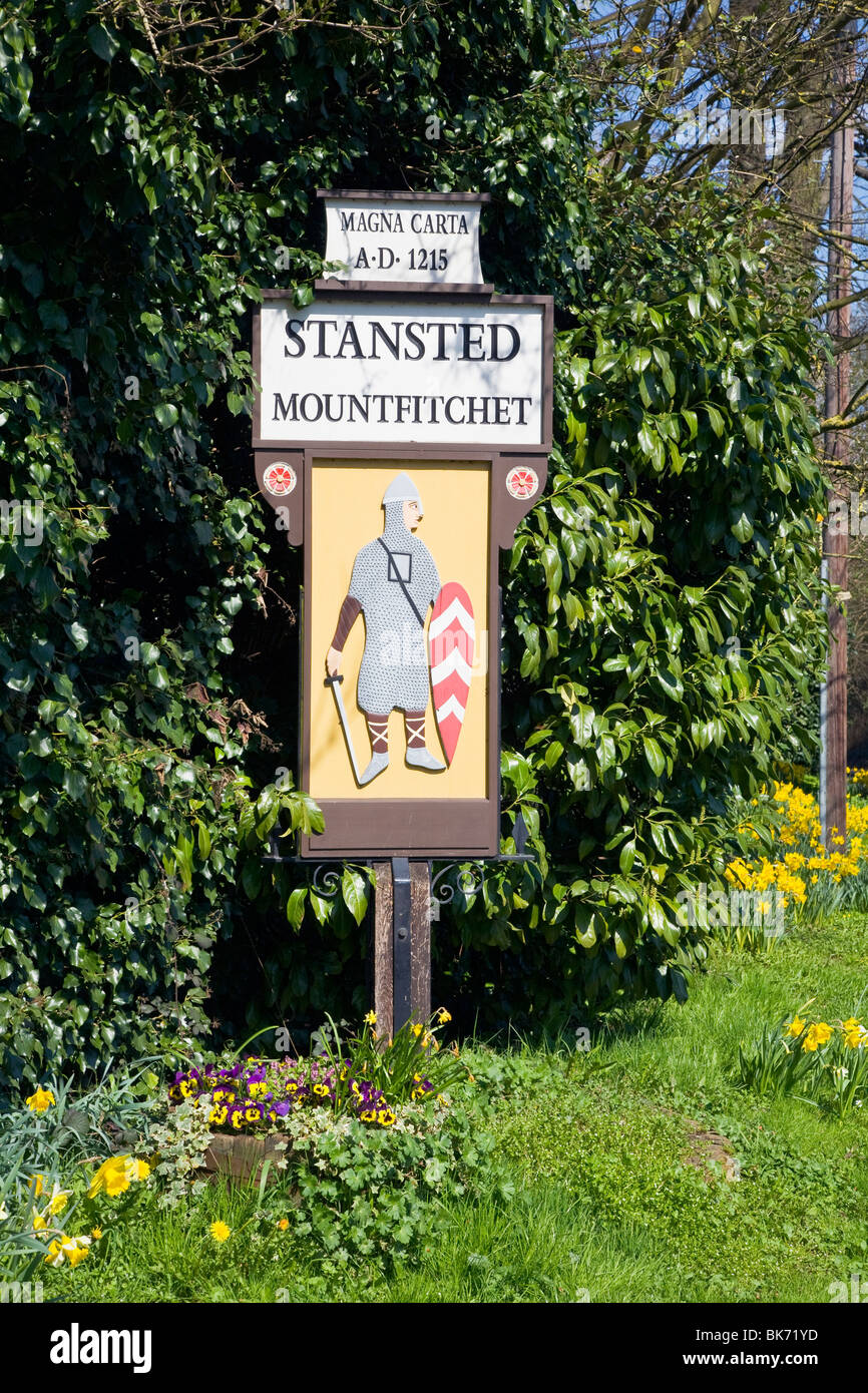 Stansted Mountfitchet sign Stock Photo, Royalty Free Image 29044049 Alamy