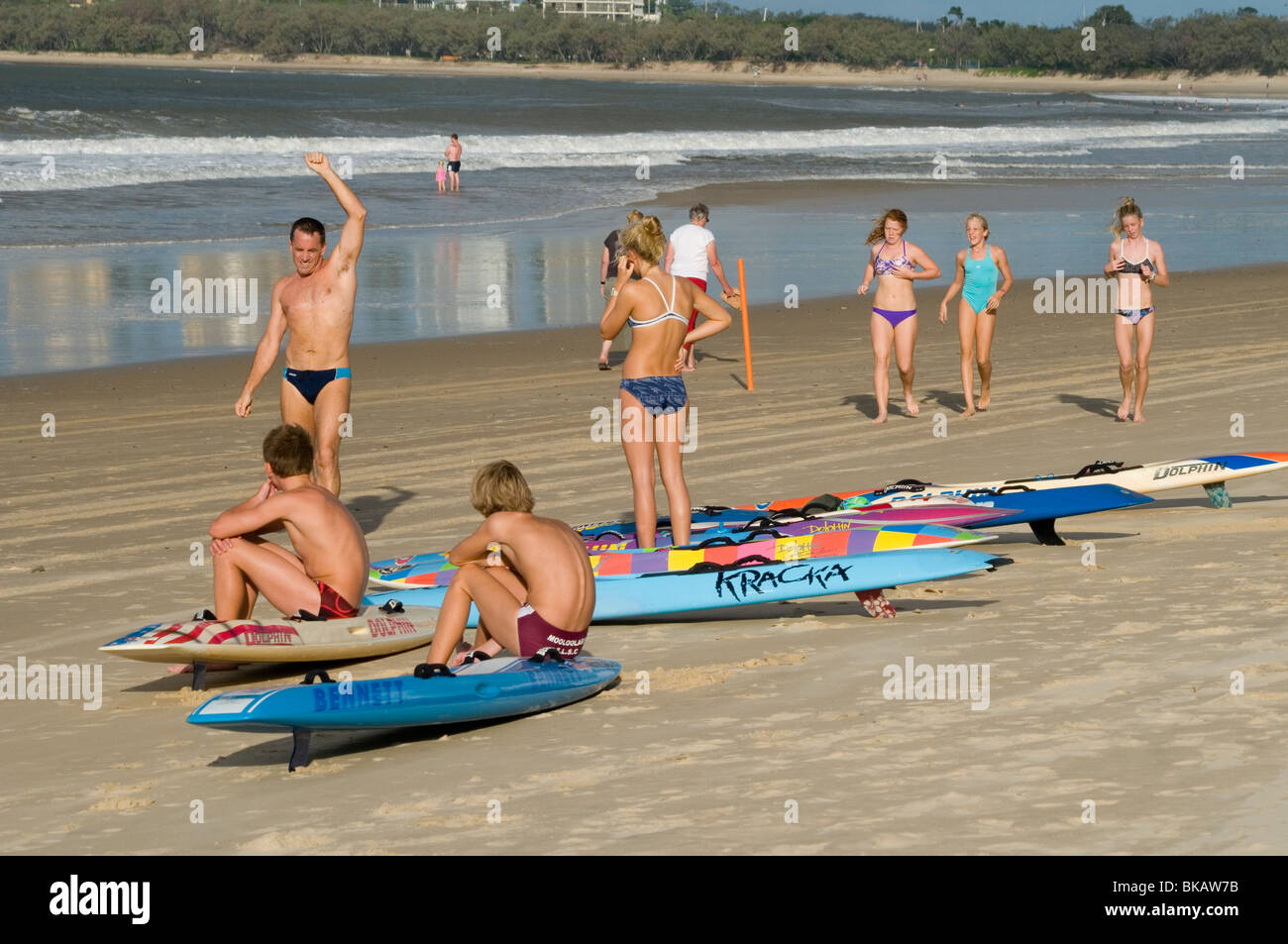 Afternoon On The Beach At Mooloolaba On The Sunshine Coast Australia