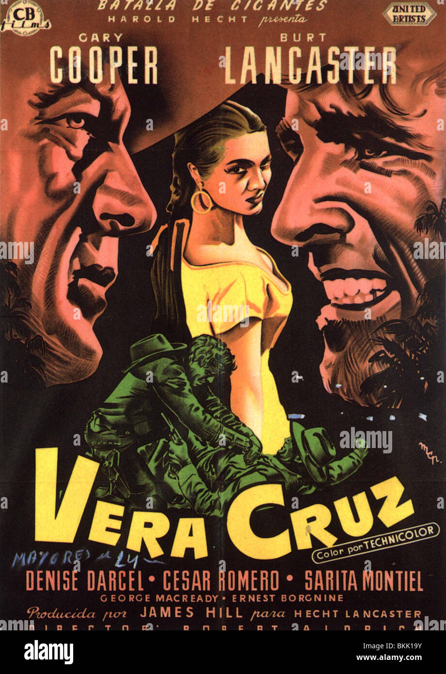 VERA CRUZ 1954 POSTER Stock Photo, Royalty Free Image 29306983 Alamy