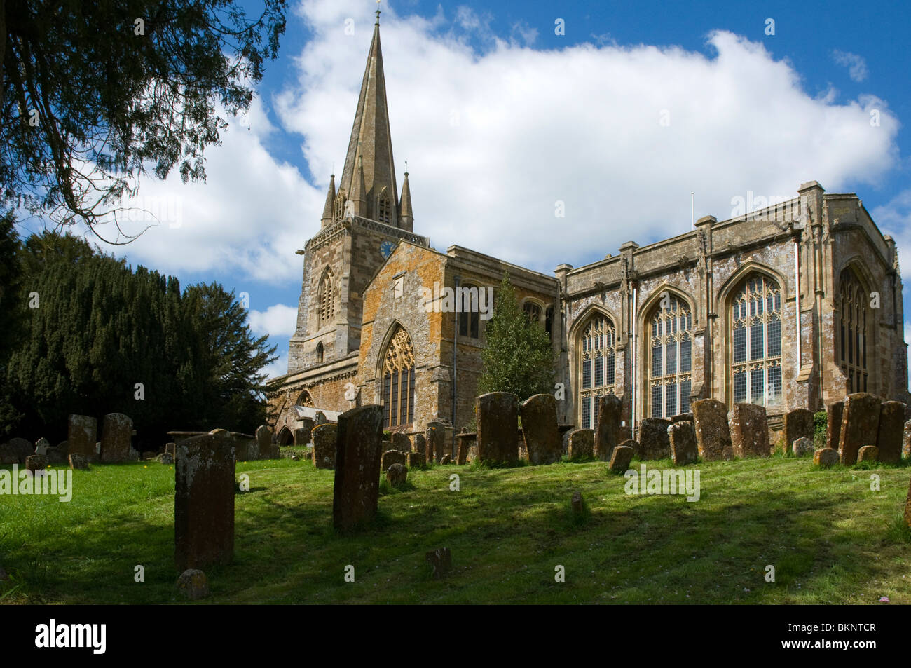 The church at West Adderbury in the Cotswolds, Oxfordshire, UK Stock