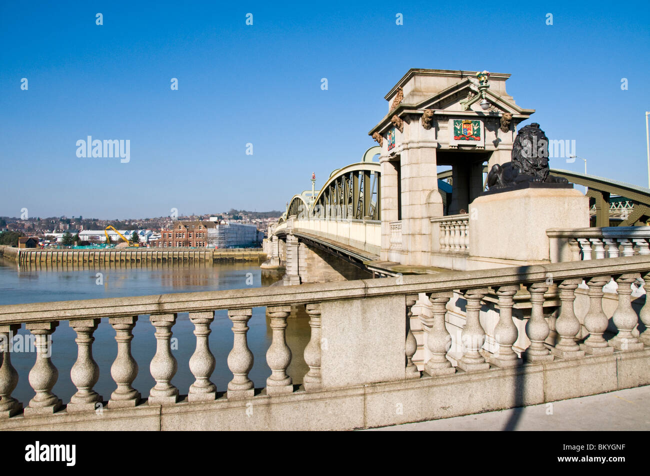 Rochester Bridge, Rochester, Kent, UK Stock Photo, Royalty Free Image