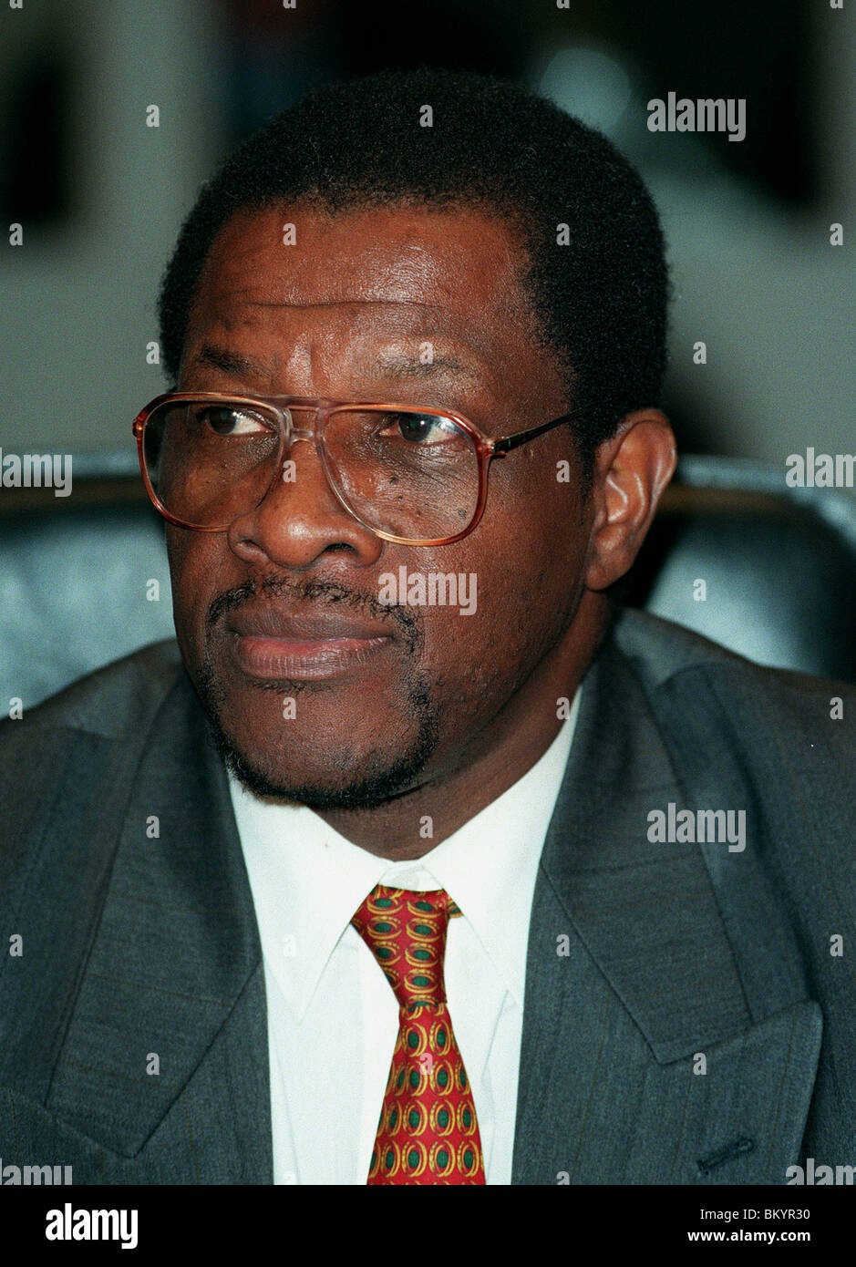 EDISON JAMES PRIME MINISTER OF DOMINICA 17 December 1997 Stock Photo - edison-james-prime-minister-of-dominica-17-december-1997-BKYR30