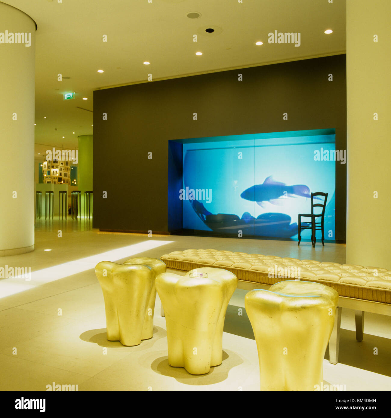 Entrance foyer of st martins lane hotel, london designed by ...