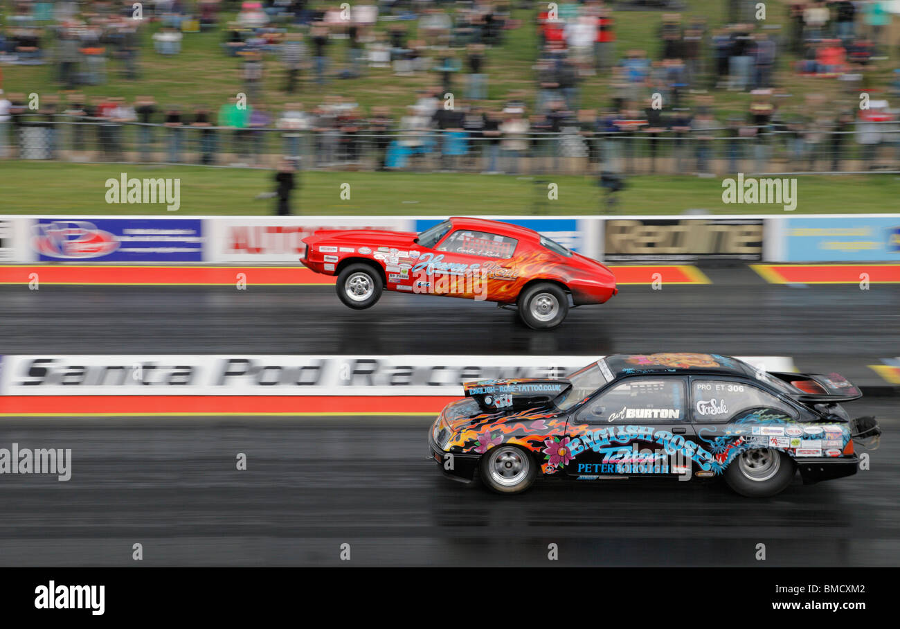 Pro ET drag racing at Santa Pod, driven by Carl Burton (Ford Sierra