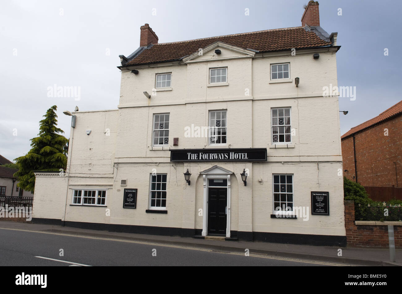 The Fourways Hotel, Blyth, Nottinghamshire Stock Photo, Royalty Free