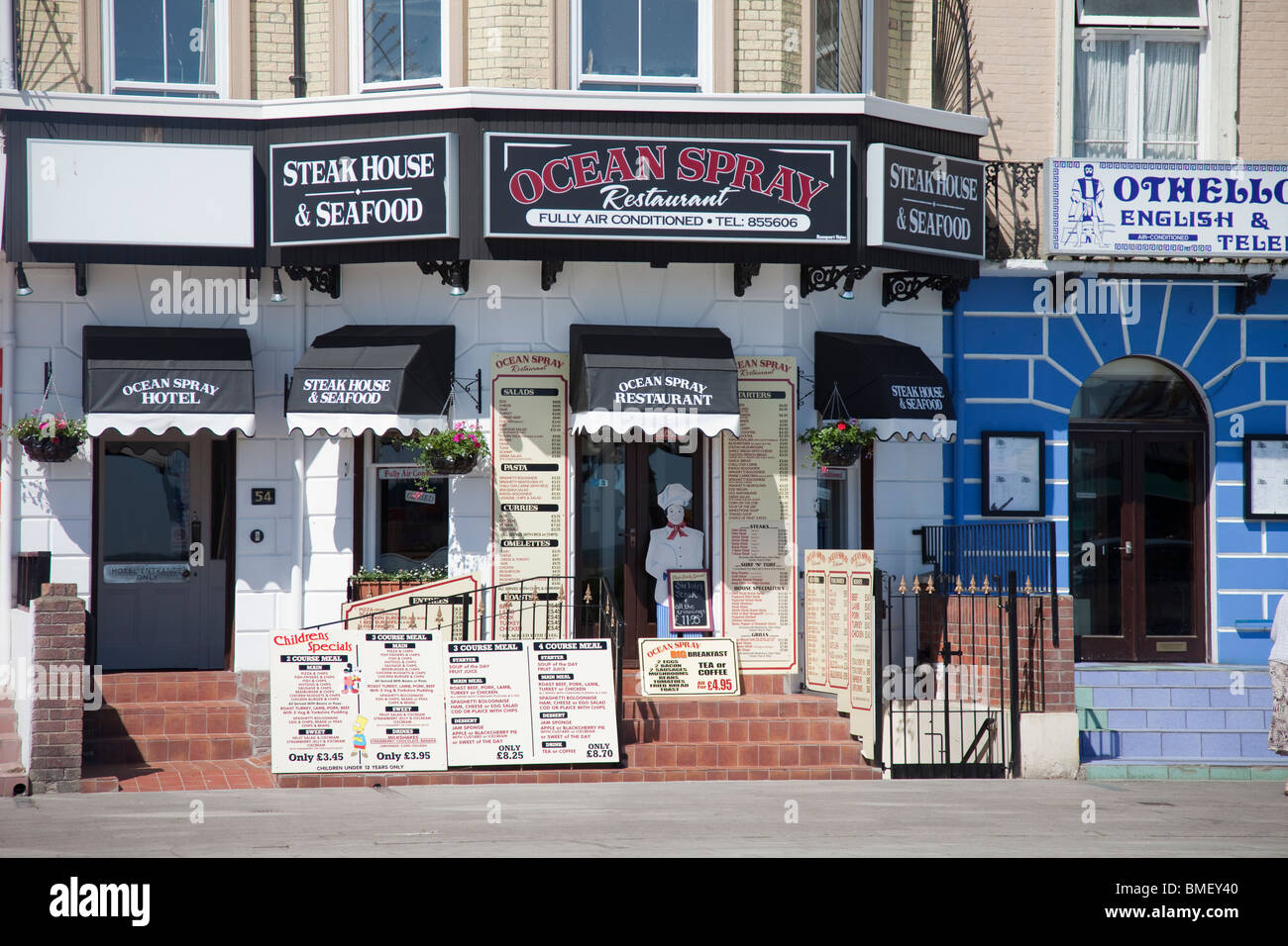 Great Yarmouth seafront restaurant Stock Photo, Royalty Free Image