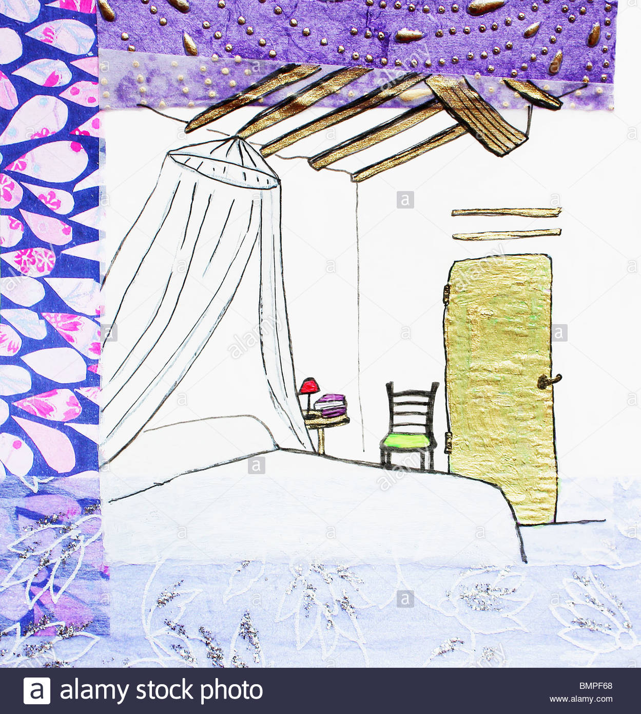 Netting above bed Stock Photo, Royalty Free Image 29998368 Alamy