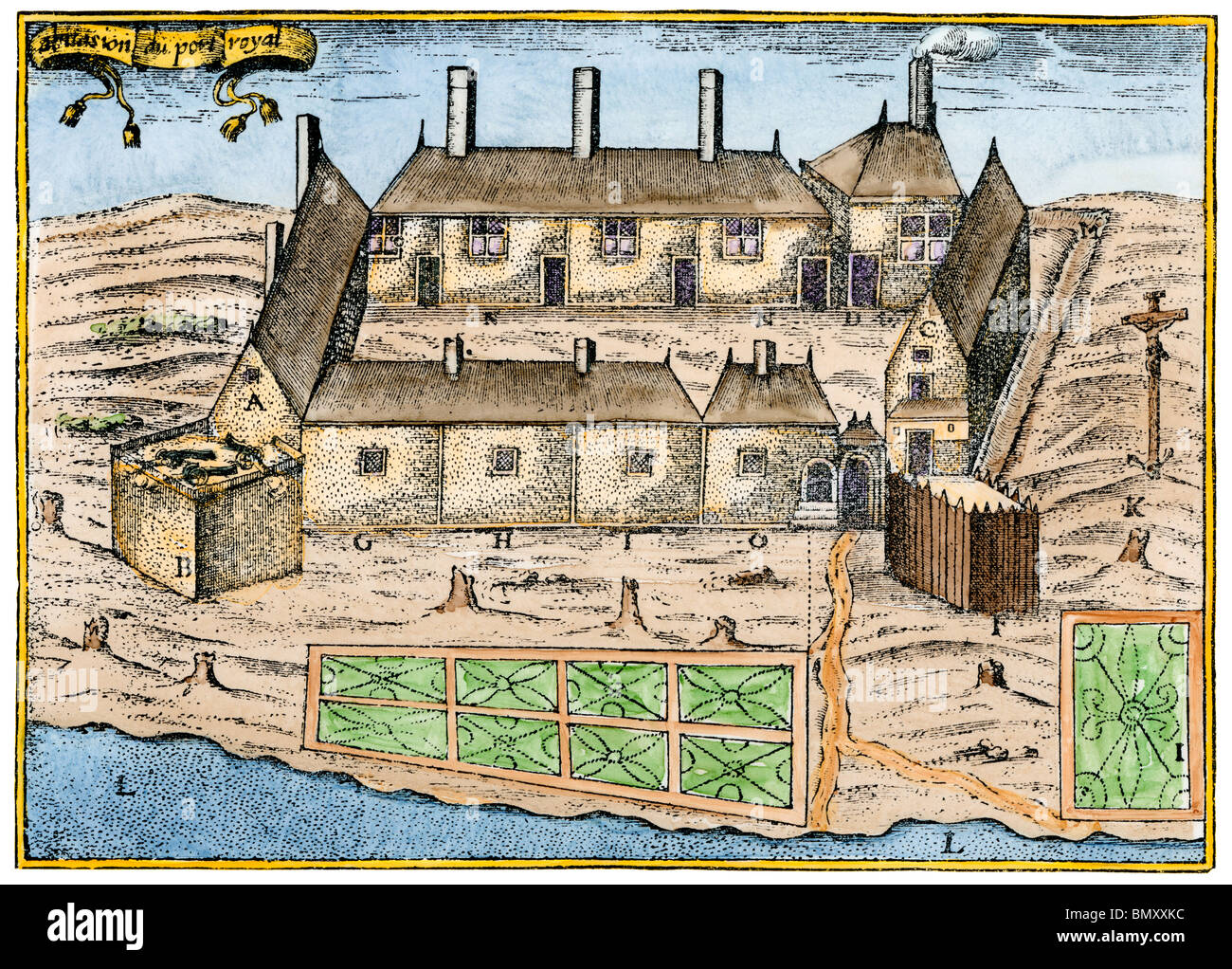 Samuel de Champlain's fort at Port Royal, now Annapolis Royal, Nova