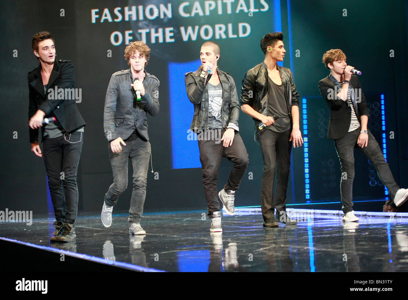 Boy band THE WANTED open the main Fashion show of The Clothes Show