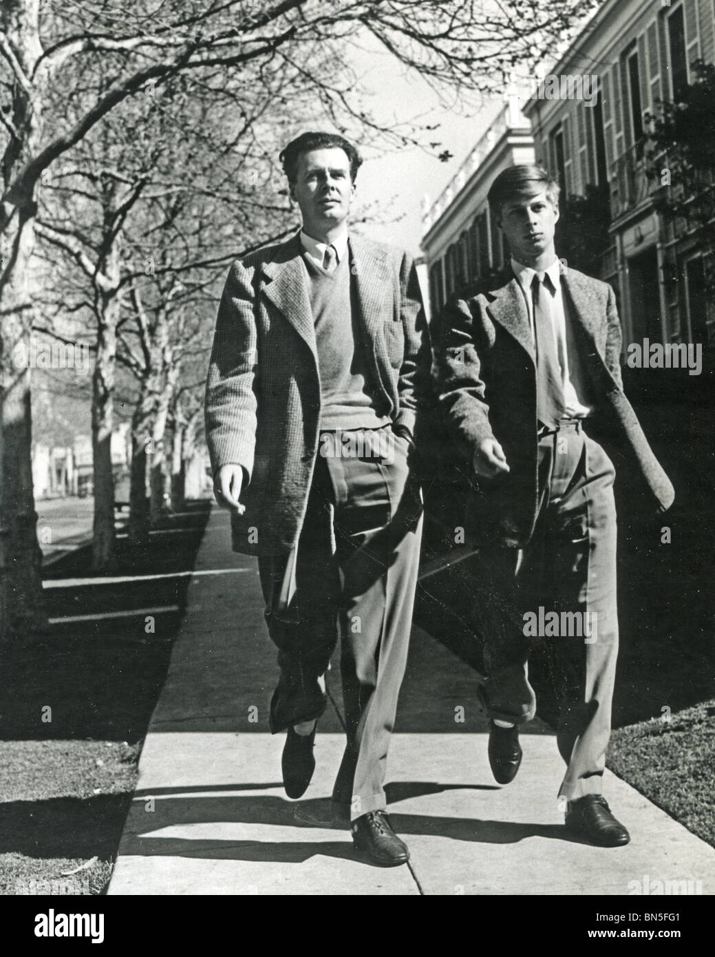 ALDOUS HUXLEY (18941963) English writer with his only son Matthew