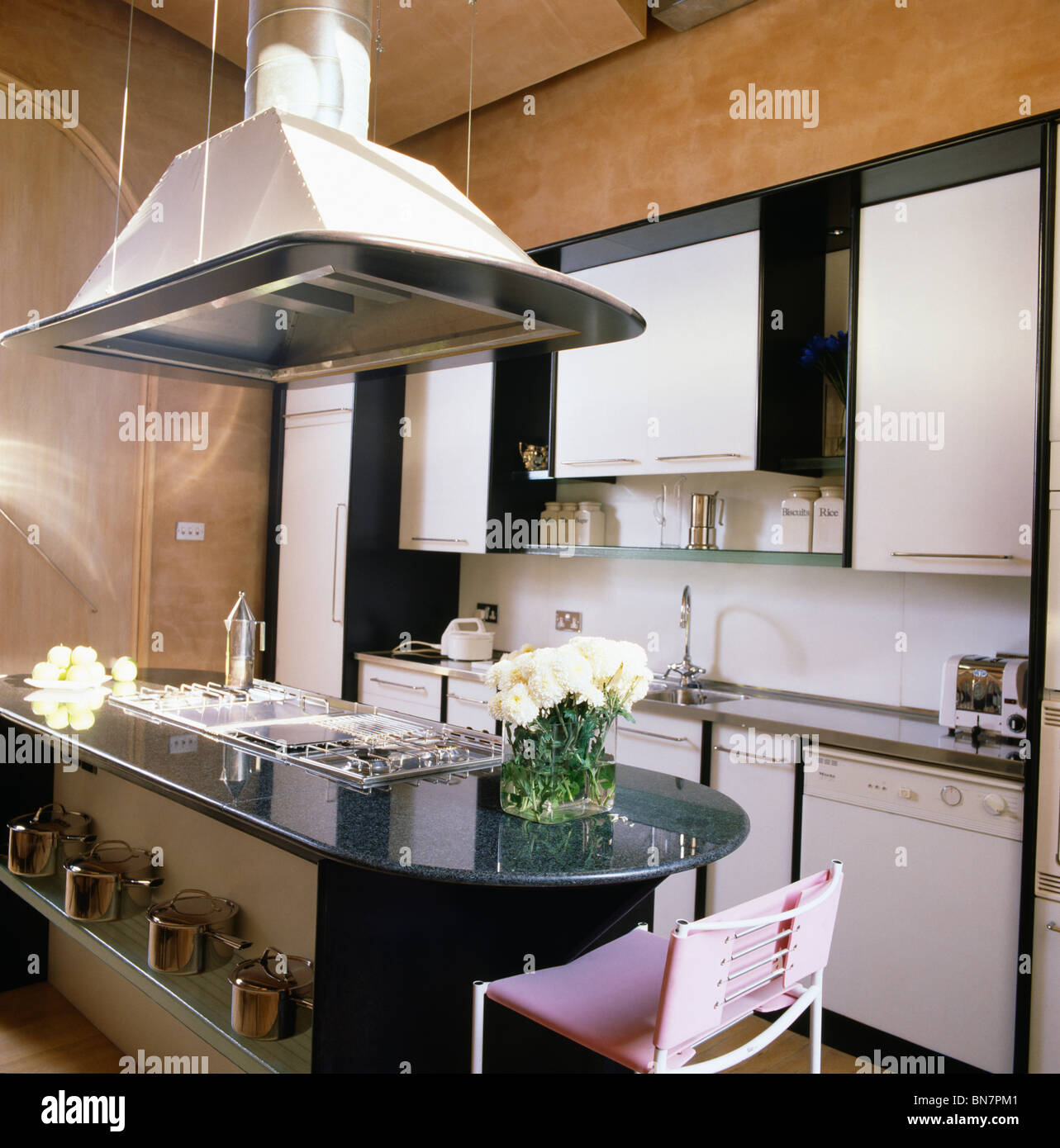 Modern Kitchen Extractor Fans modern kitchen with island and large extractor fan stock photo Modern Kitchen Extractor Fans modern kitchen with island and large extractor fan stock photo