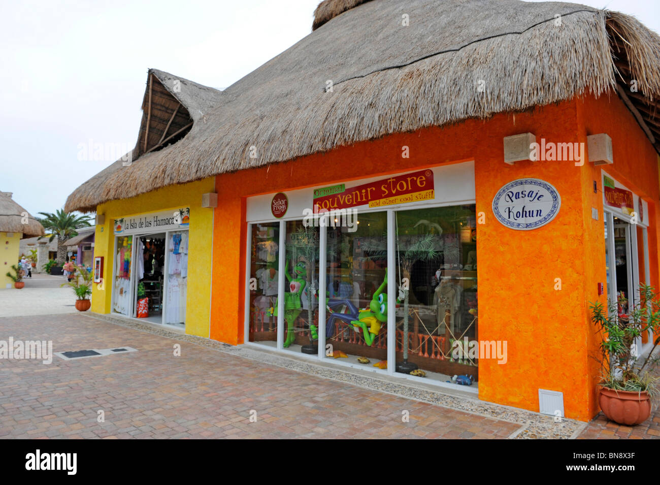 Gift Shop near Caribbean Cruise Ship in Puerta Maya and Cozumel Stock Photo, Royalty Free Image ...