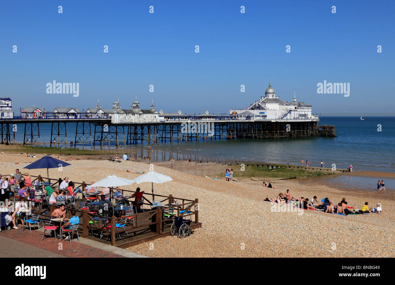 Eastbourne Beach Pier Promenade East Sus Uk Eastbourne Beach Pier Promenade East Sus Uk