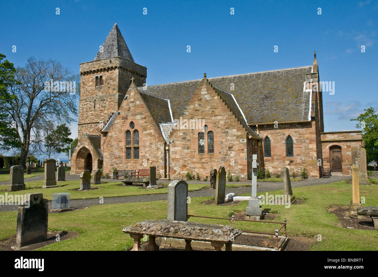Aberlady Parish Church, East Lothian Scotland Stock Photo, Royalty Free