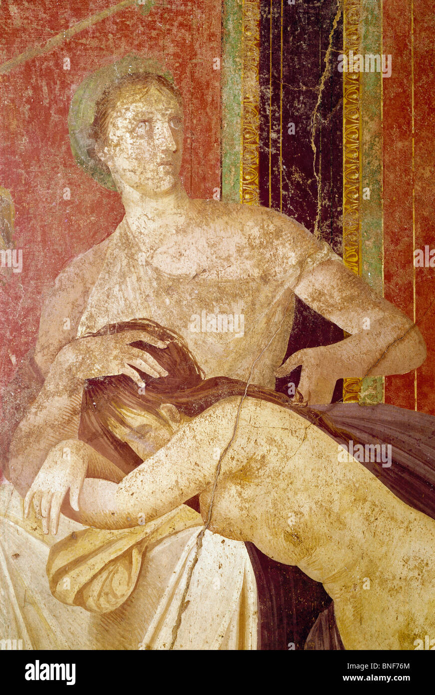 Italy, Pompeii, Villa of the Mysteries 1, fresco, circa 6050 B.C