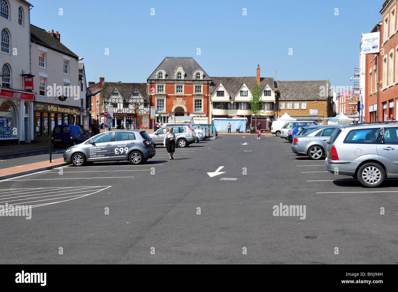 Market Place, Banbury, Oxfordshire Stock Photo, Royalty Free Image