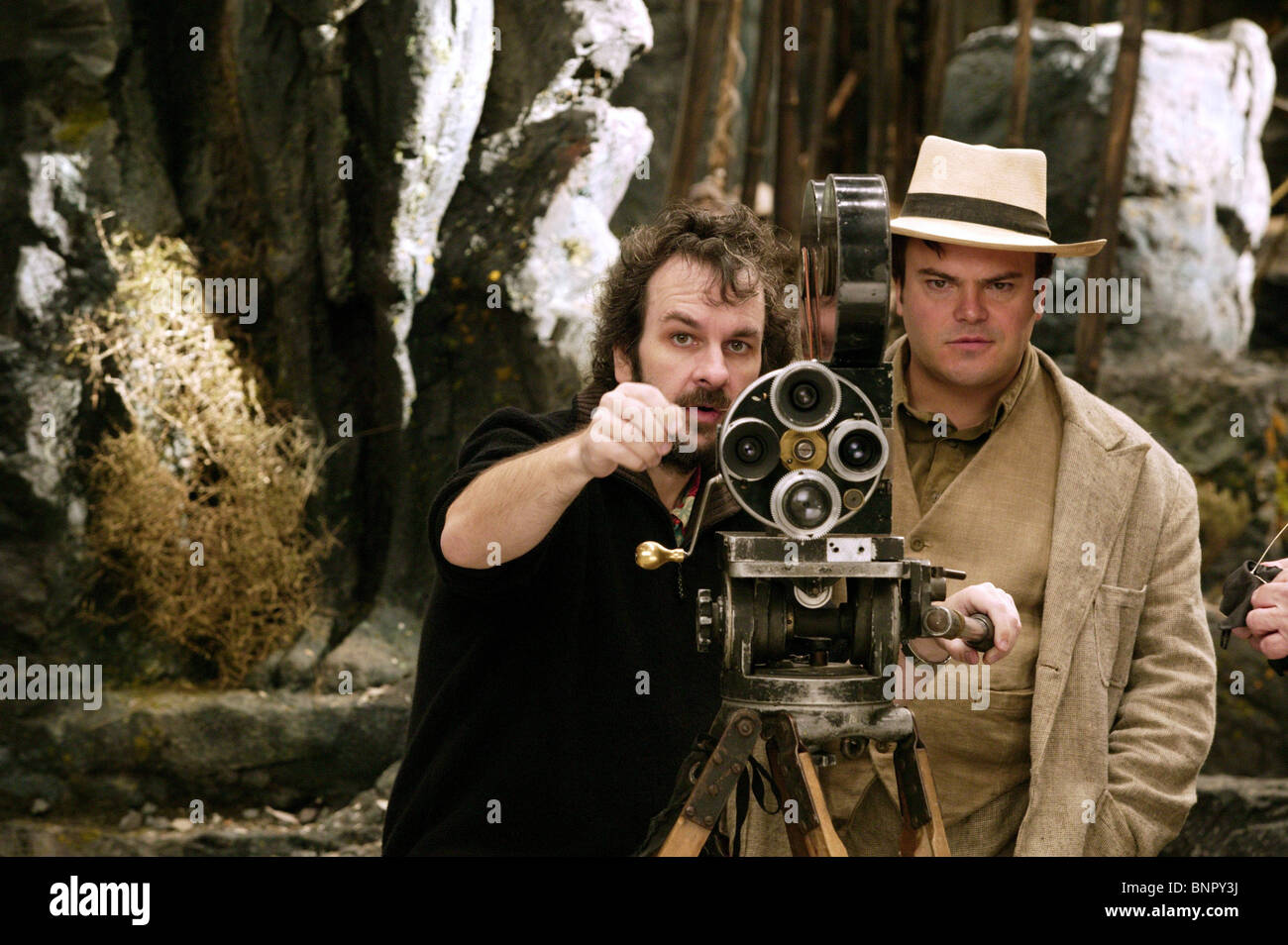 PETER JACKSON & JACK BLACK KING KONG 2005 PROMOTIONAL & PRODUCTION Stock Photo, Royalty Free
