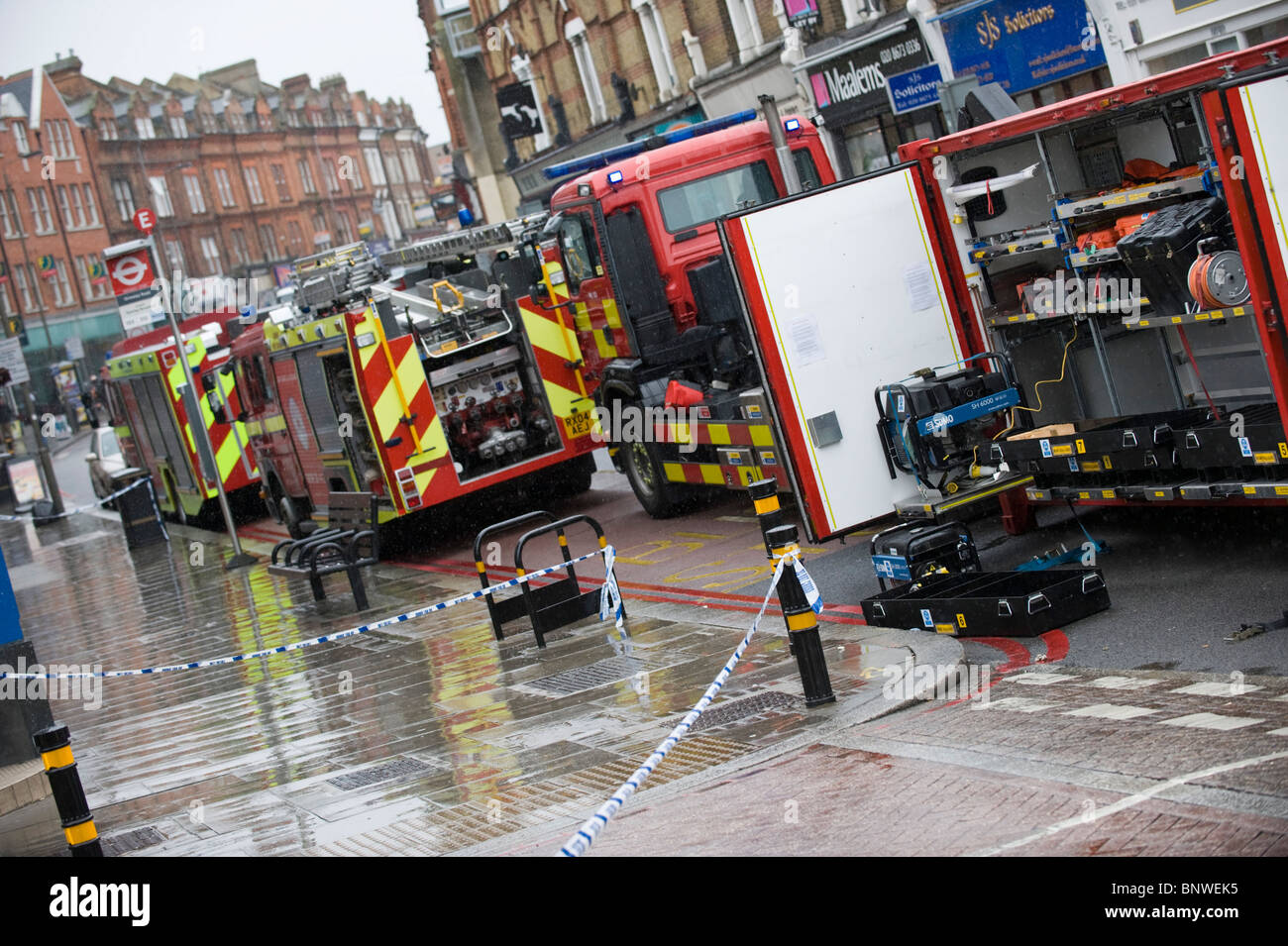 Emergency Services Including Police Fire And Ambulance Services Attend