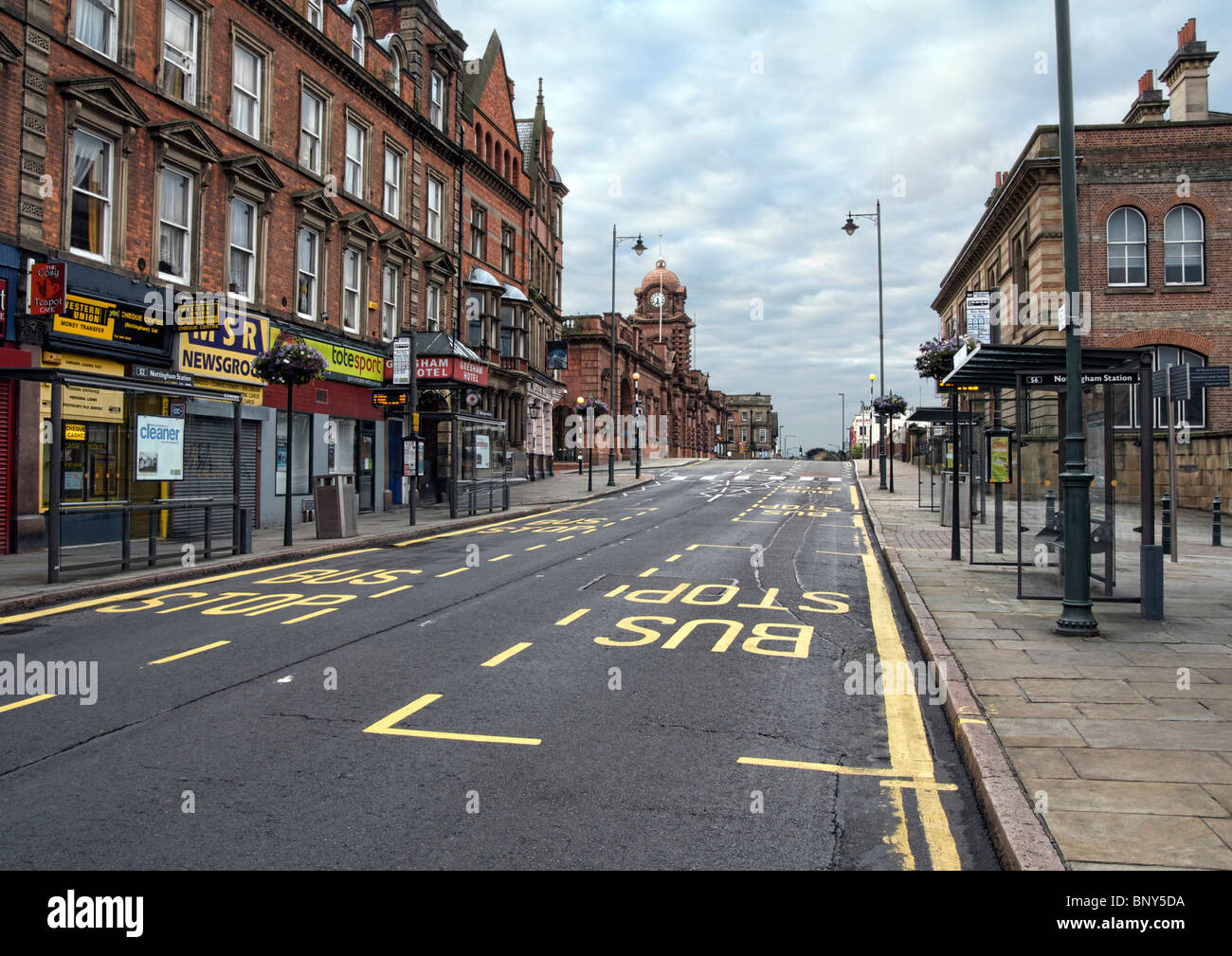 Carrington Street Nottingham Nottinghamshire United Kingdom Stock Photo