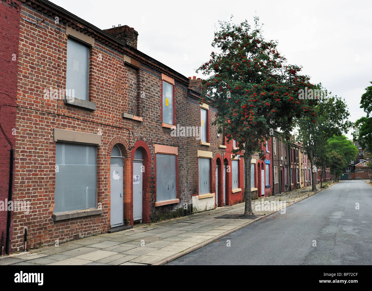9 Madryn Street in Dingle, Liverpool Ringo Starrs birthplace Stock
