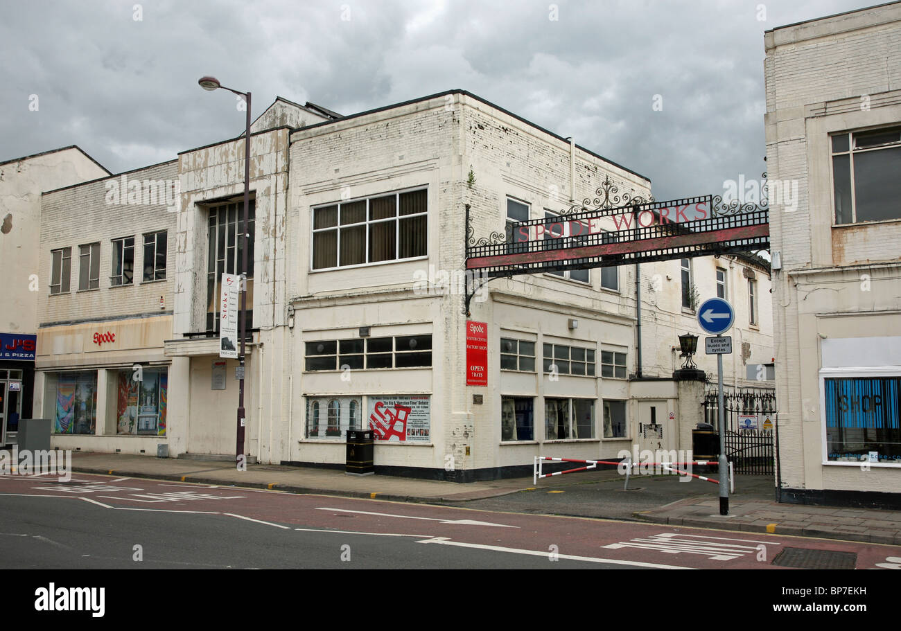 The Now Closed Spode Pottery Factory At Stokeontrent Stock Photo