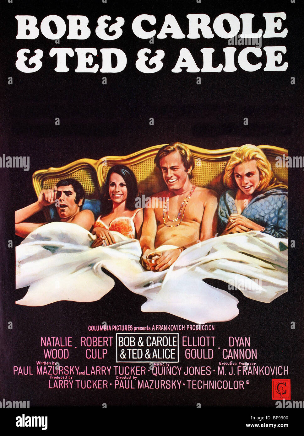 Bob Et Carole Et Ted Et Alice FILM POSTER BOB & CAROL & TED & ALICE (1969 Stock Photo, Royalty Free