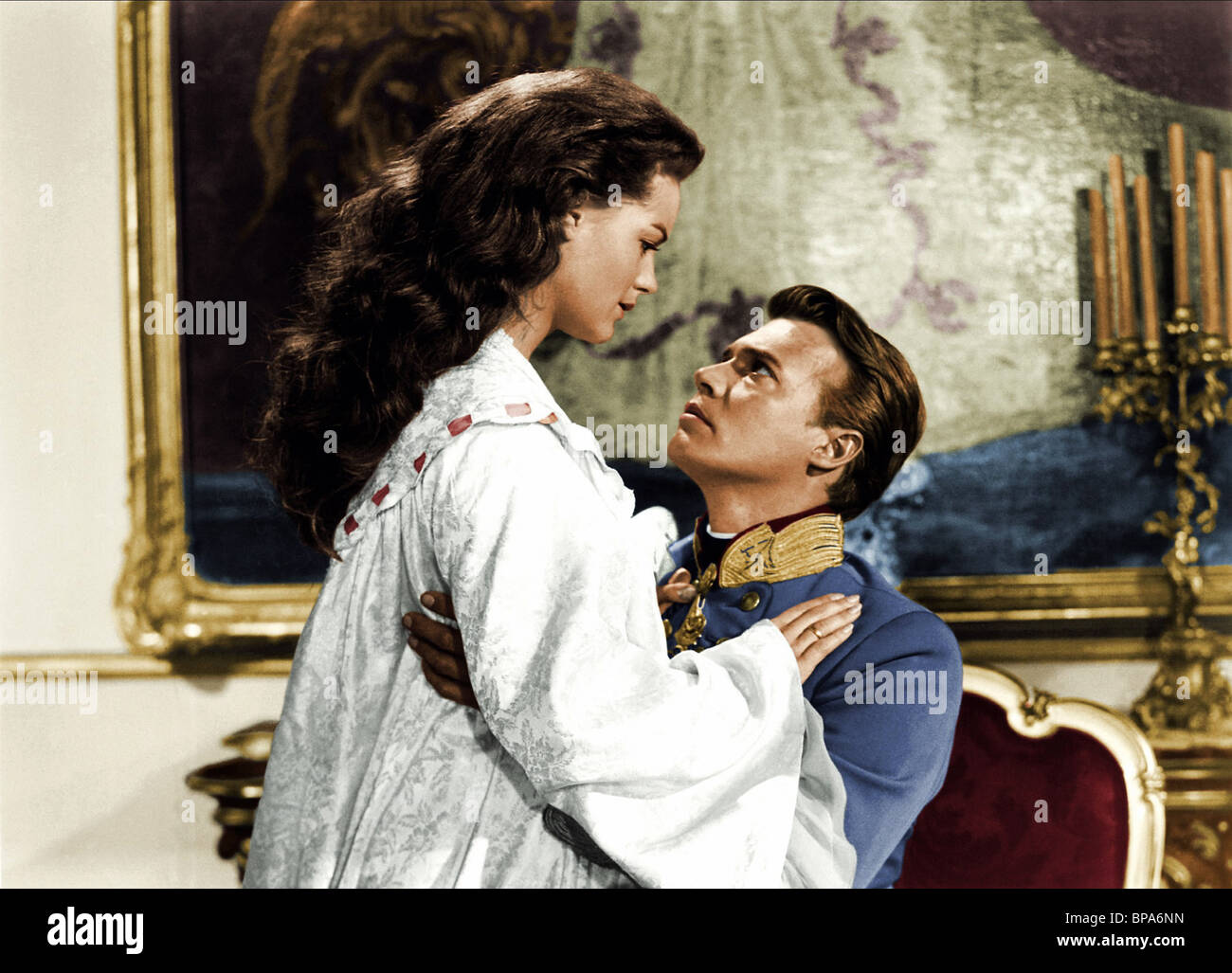 Karlheinz Böhm Amoureux De Romy Schneider ROMY SCHNEIDER & KARLHEINZ BOHM SISSI (1955 Stock Photo, Royalty Free