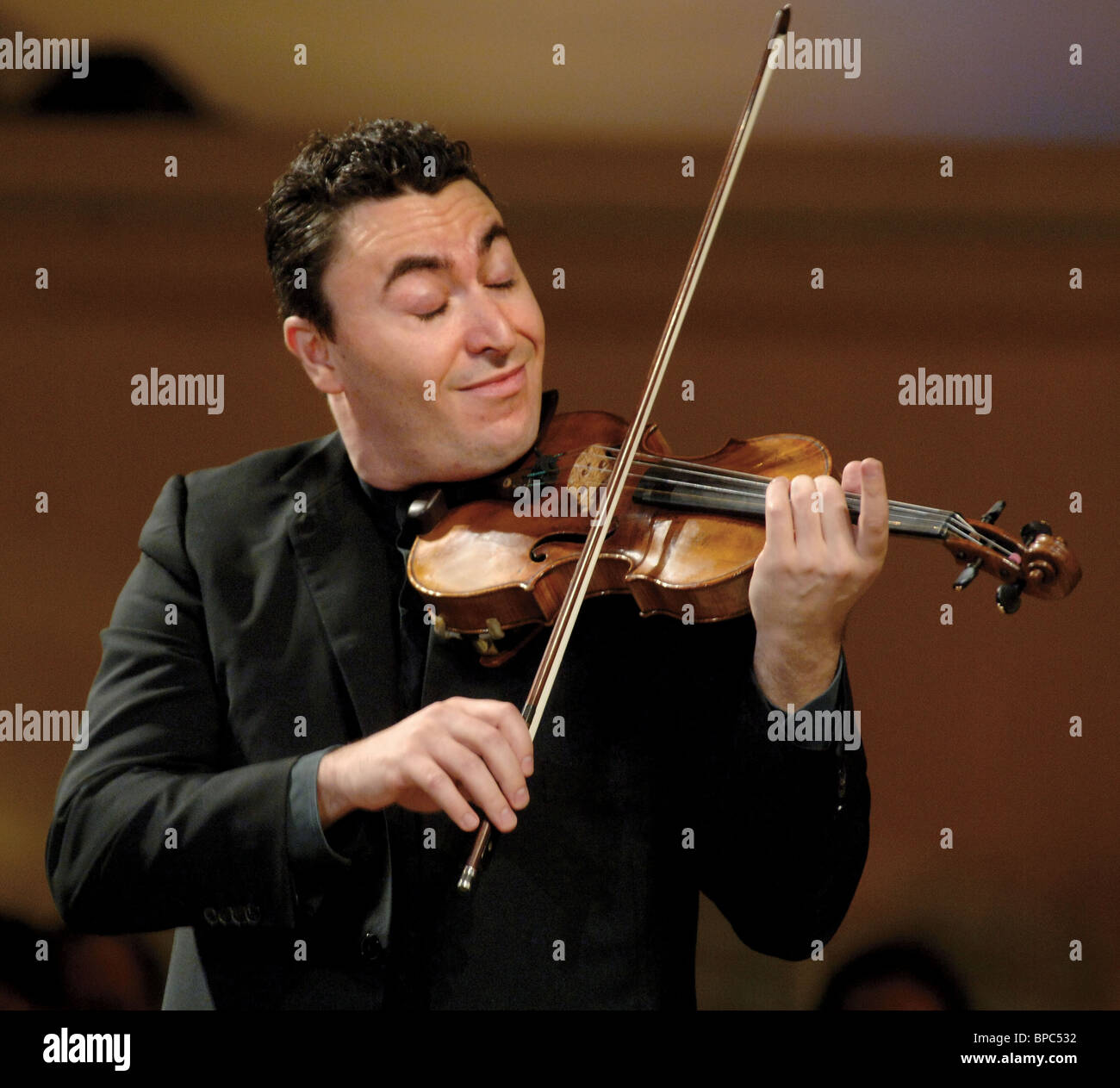 Russian violinist Maxim Vengerov gives concert in Moscow Stock Photo