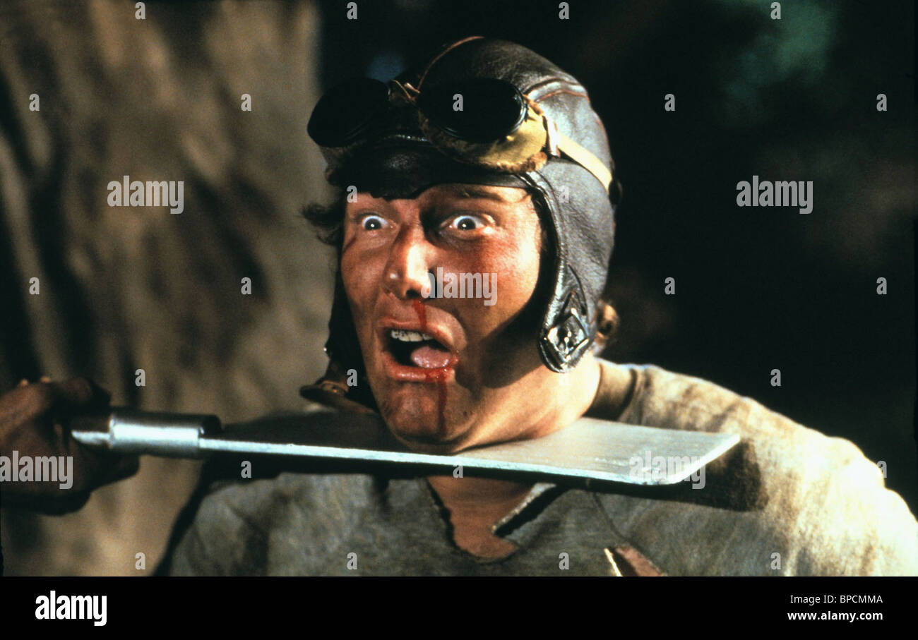 MEAT CLEAVER ATTACK SCENE FRIDAY THE 13TH PART V A NEW BEGINNING Stock