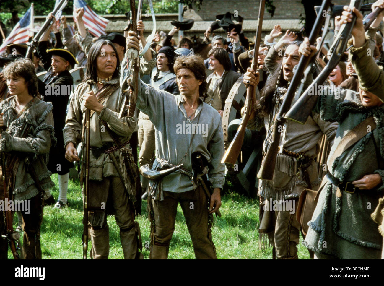GRAHAM GREENE & AL PACINO REVOLUTION (1985 Stock Photo, Royalty Free