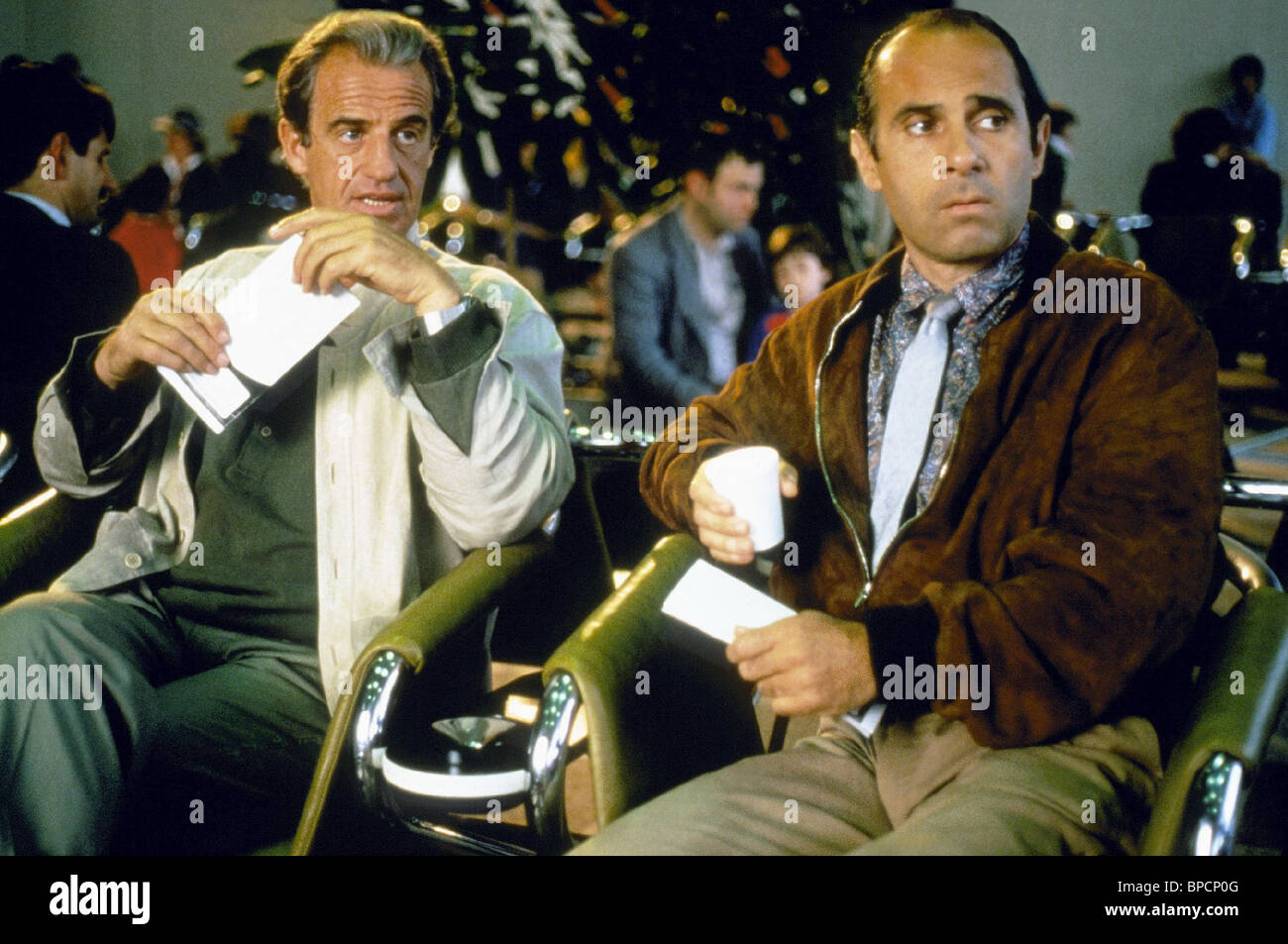 JEANPAUL BELMONDO & GUY MARCHAND HOLDUP (1985 Stock Photo, Royalty