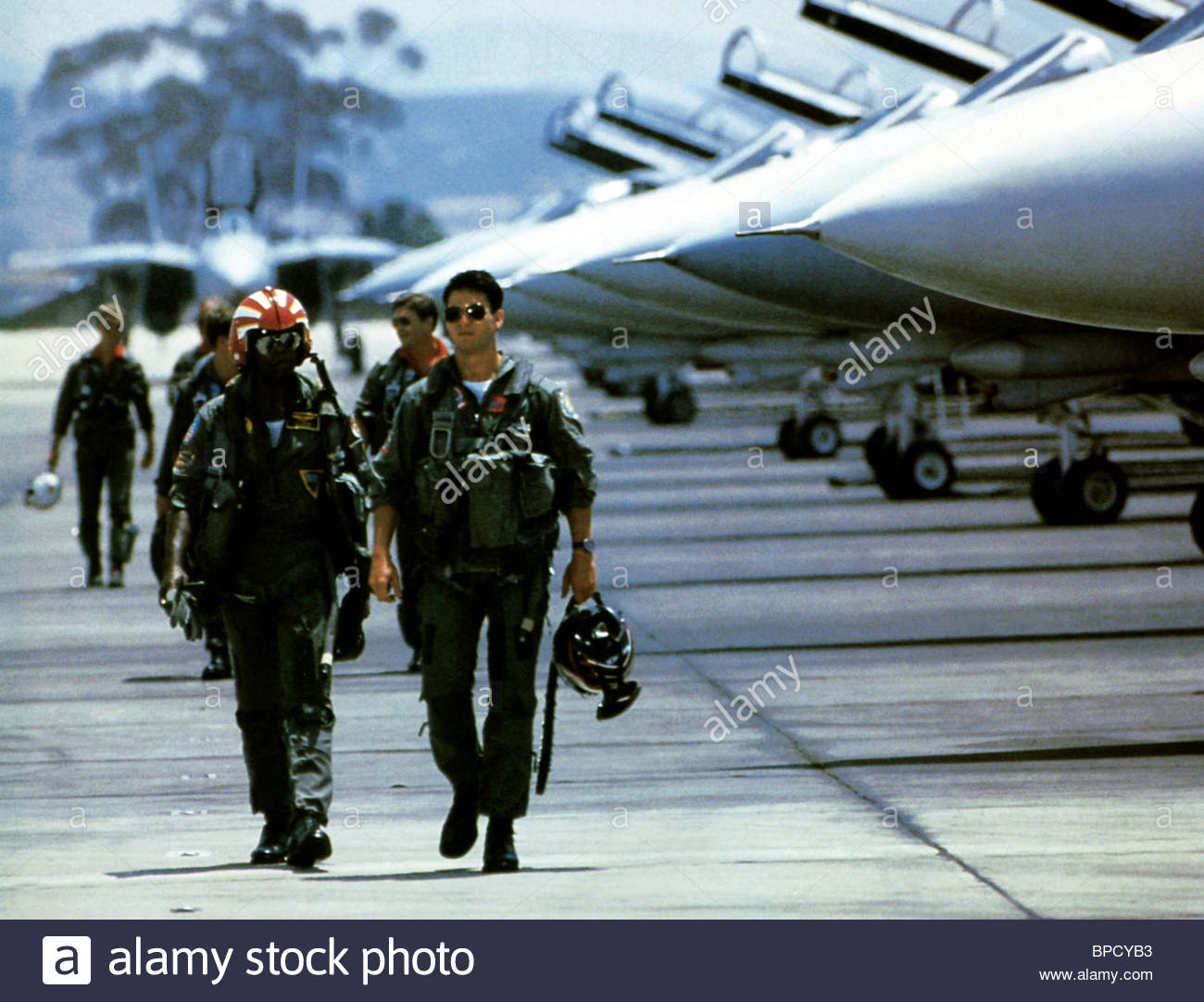 CLARENCE GILYARD JR TOM CRUISE TOP GUN (1986 Stock Photo, Royalty Free
