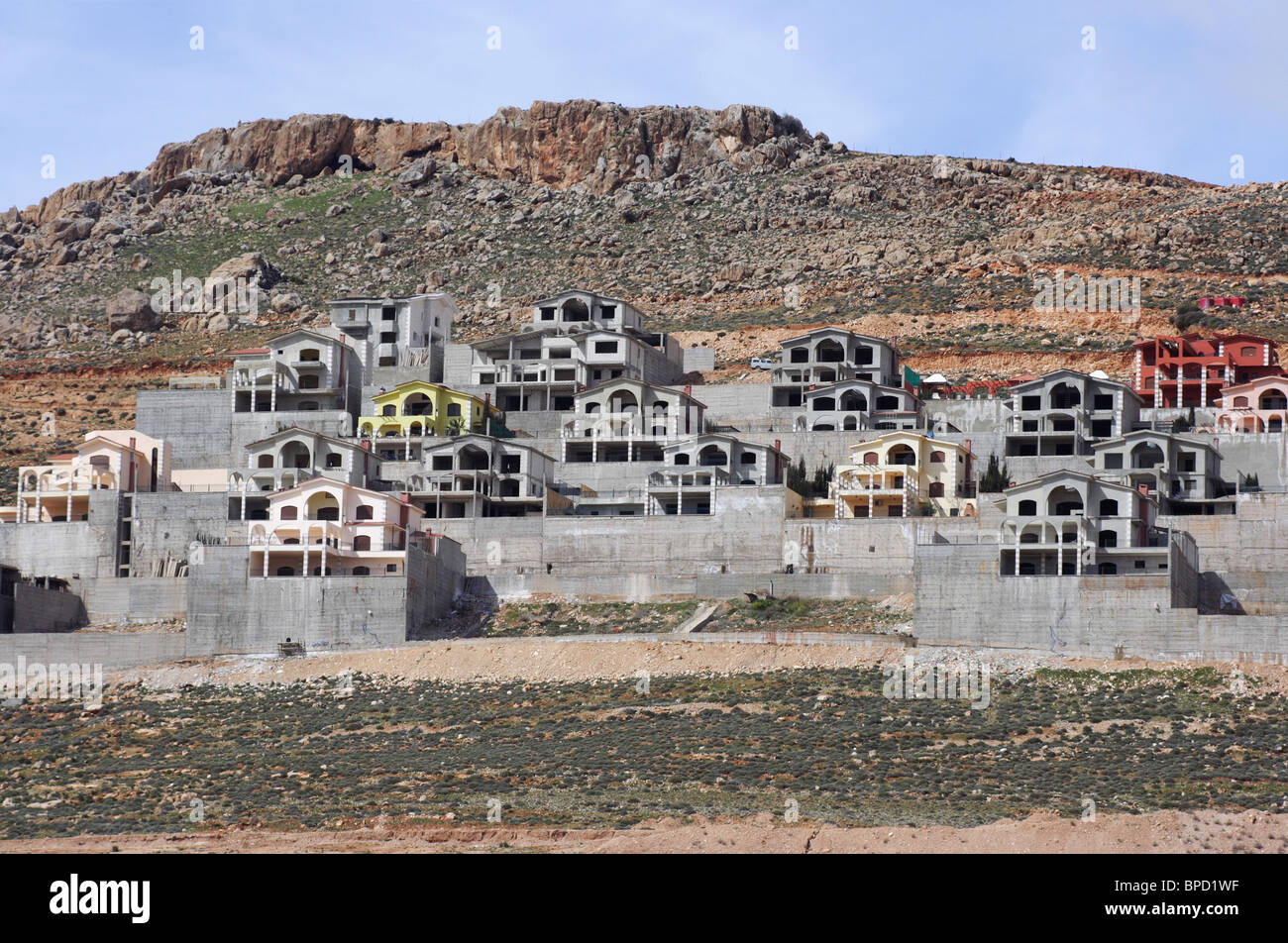 new modern homes in syria stock photo, royalty free image new modern homes in syria stock photo, royalty free image