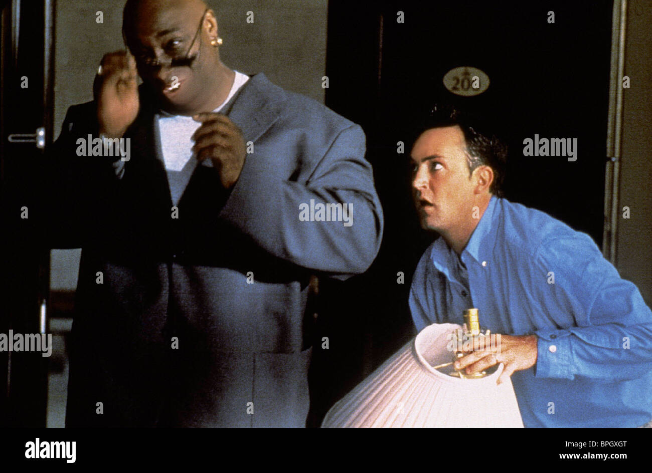MICHAEL CLARKE DUNCAN & MATTHEW PERRY THE WHOLE NINE YARDS (2000 Stock Photo, Royalty Free Image