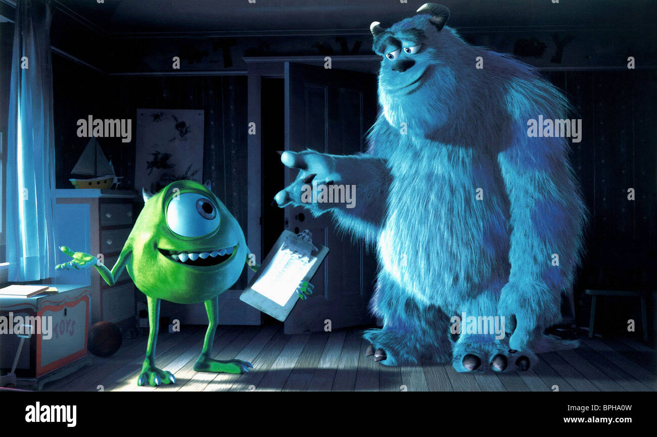 MIKE WAZOWSKI JAMES P SULLIVAN MONSTERS INC.; MONSTERS INC. (2001 Stock Photo, Royalty Free