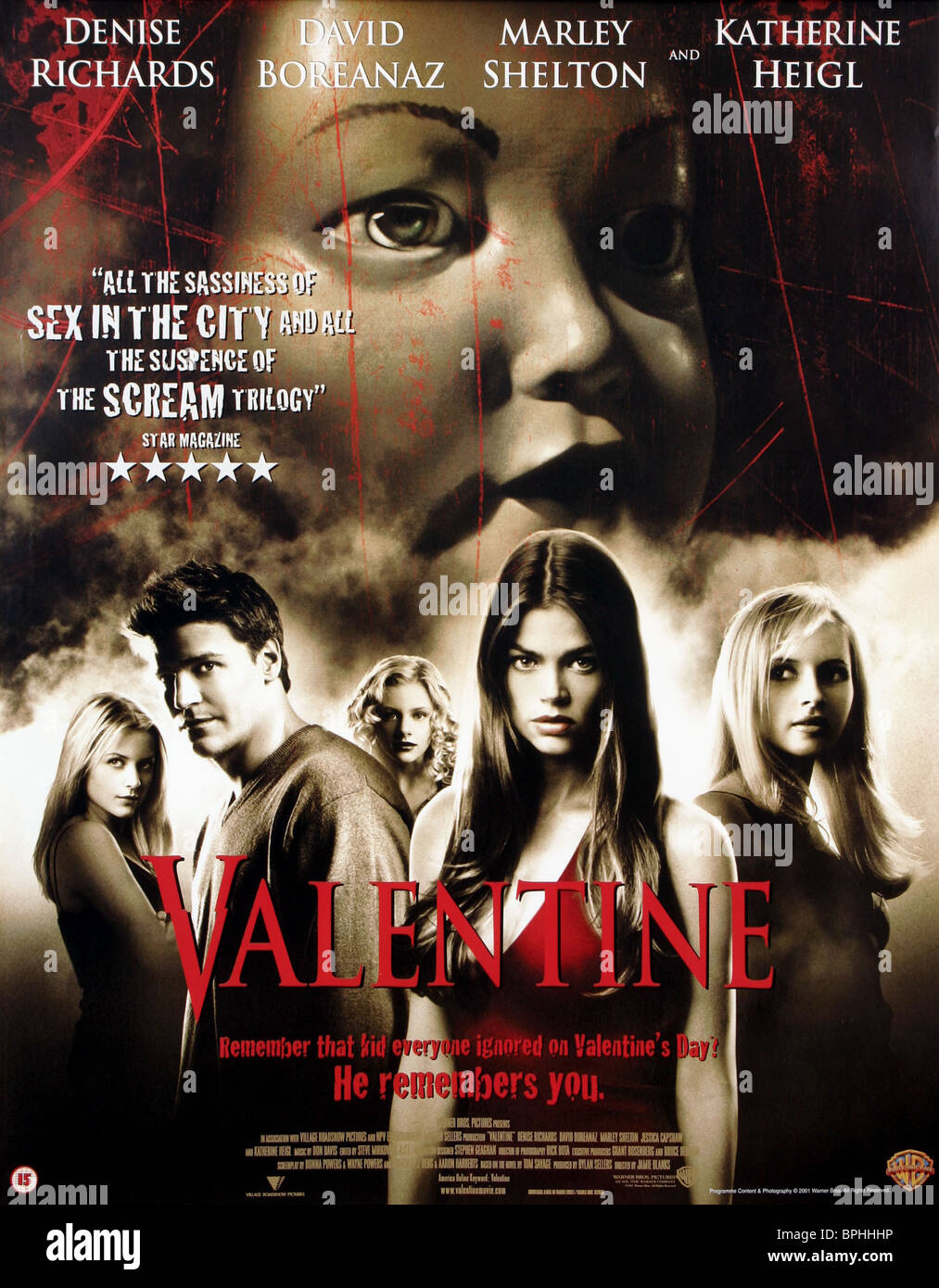 FILM POSTER VALENTINE (2001 Stock Photo, Royalty Free ...