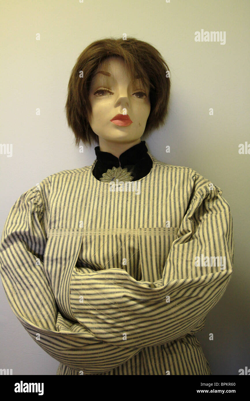 A Mannequin In An Antique Straight Jacket At The Glore Psychiatric ...