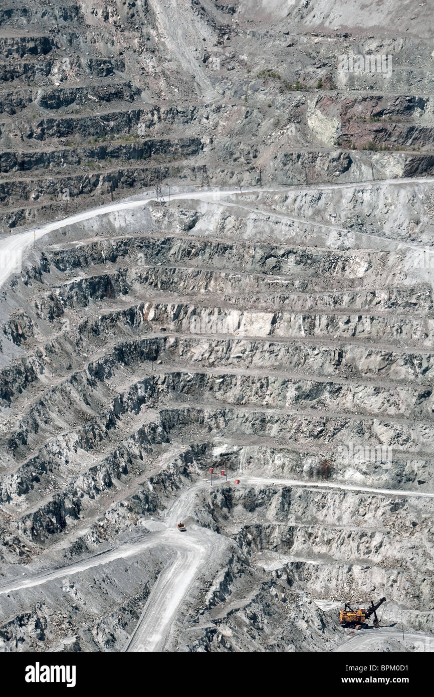 Jeffrey Asbestos Mine open pit is pictured in the town of Asbestos