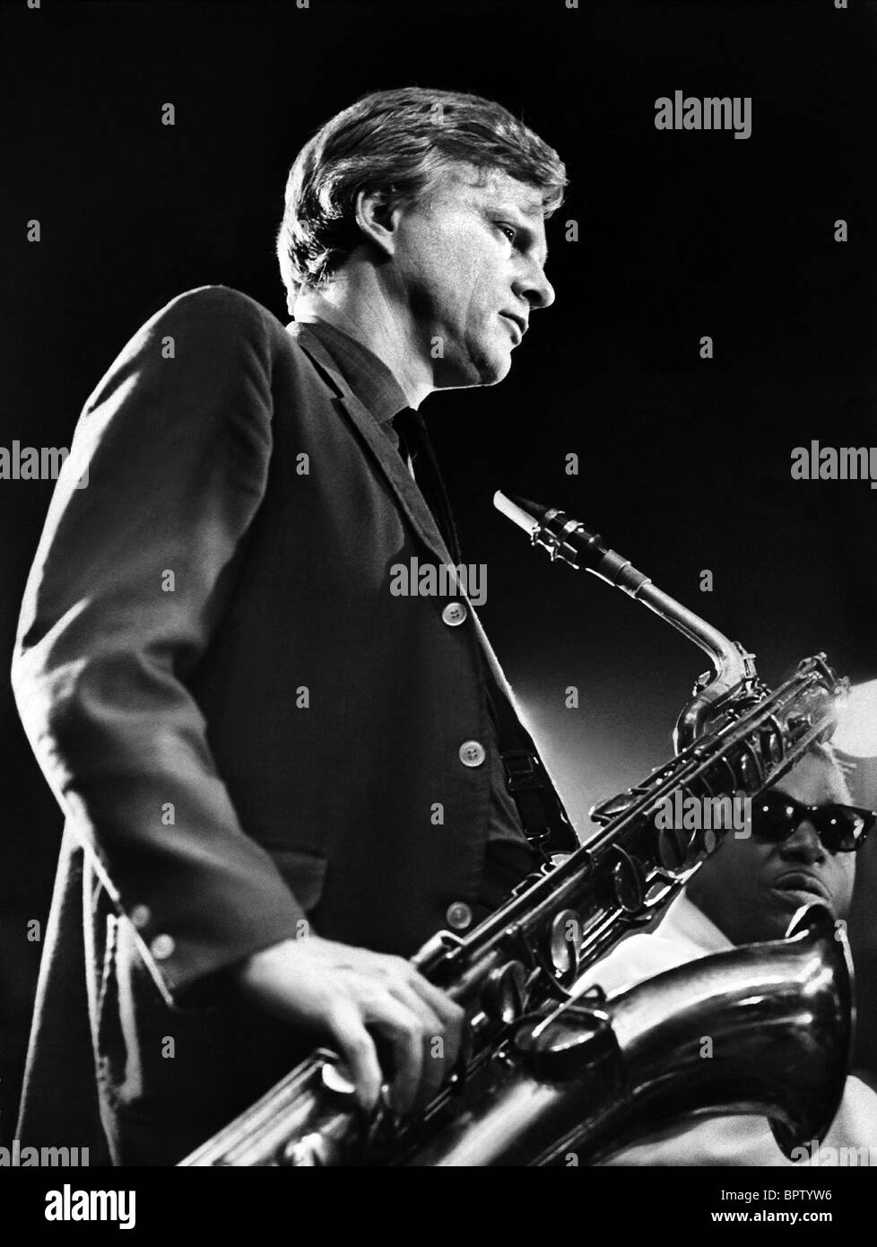 GERRY MULLIGAN SAXOPHONIST (1966 Stock Photo, Royalty Free Image