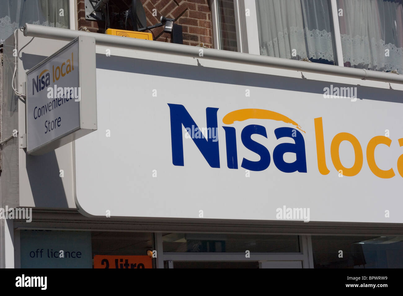 Nisa local convenience store sign Stock Photo, Royalty Free Image 31300341 Alamy