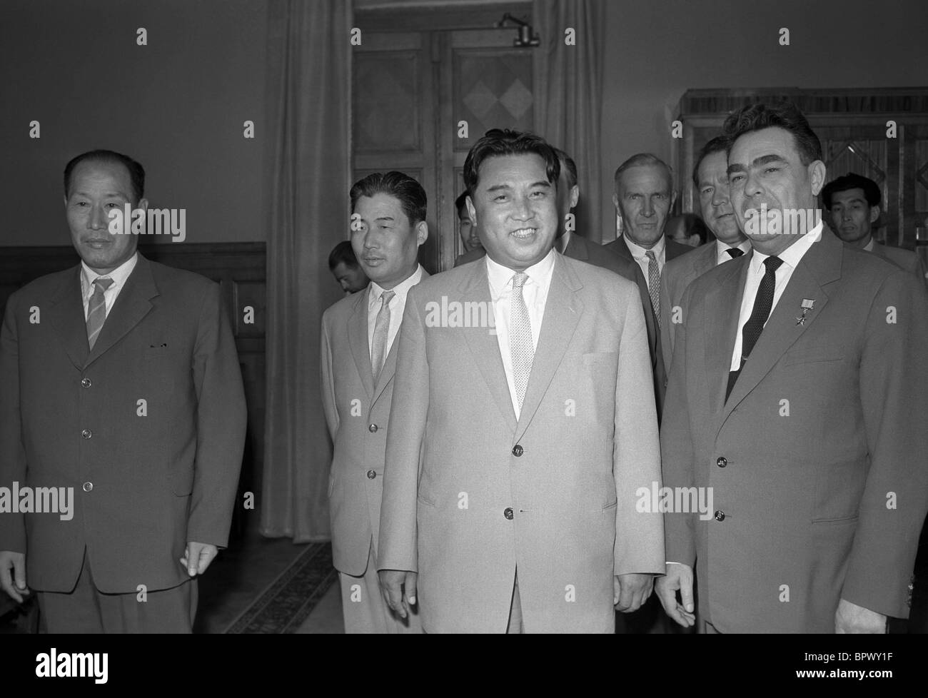 Kim Il-sung visits Moscow, 1961 Stock Photo, Royalty Free Image ...