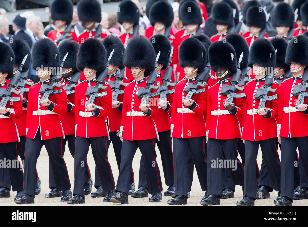 Guardsmen of the Grenadier Guards. "Trooping the Colour" 2010 Stock