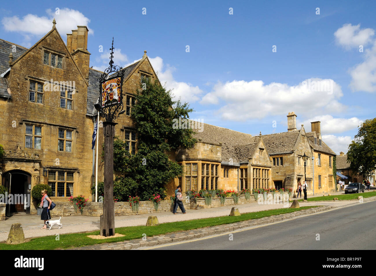 The Lygon Arms Hotel Broadway The Cotswolds Stock Photo, Royalty Free