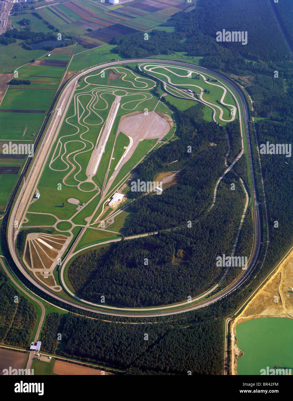 Audi test course in Neustadt, Germany, Bavaria, Neustadt an der Donau