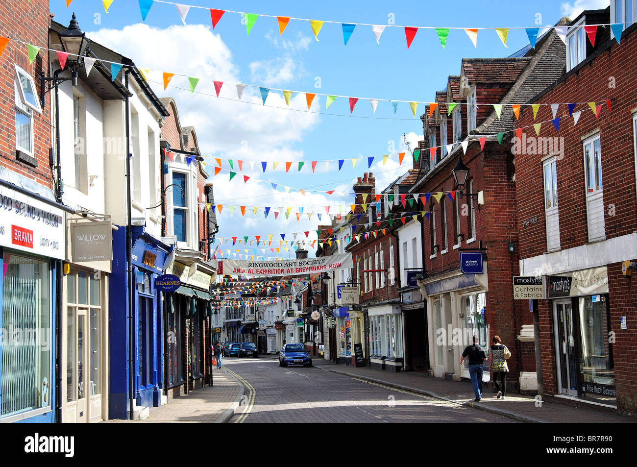 High Street, Ringwood, Hampshire, England, United Kingdom Stock Photo