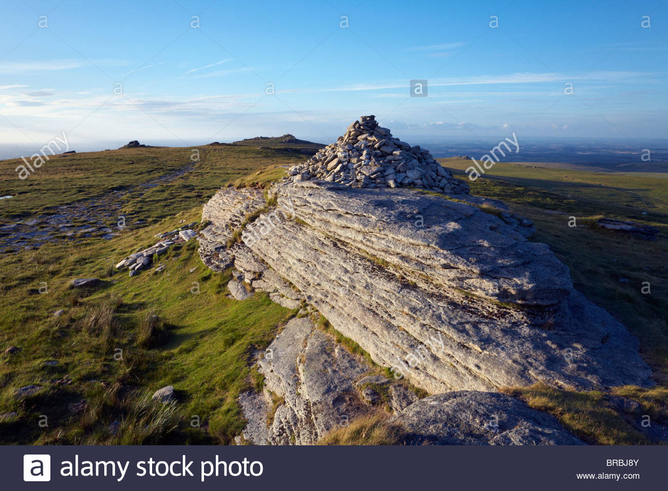 High Willhays (621m) with Yes Tor beyond, the highest points in Stock
