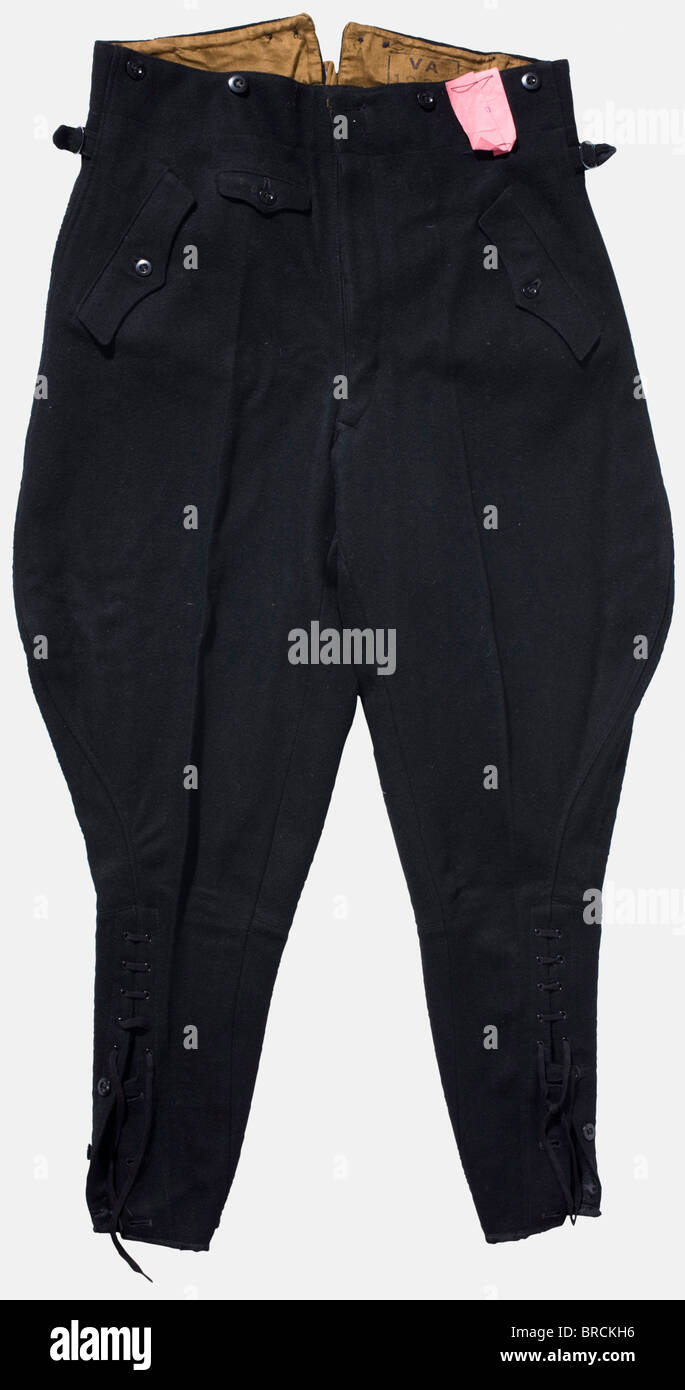 A pair of riding breeches and boots, for the black SSService uniform