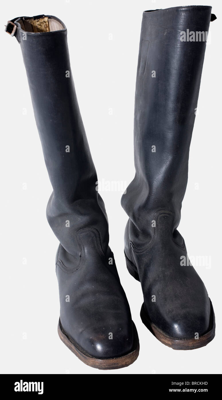 A Pair Of Riding Breeches And Boots, For The Black Ssservice Uniform