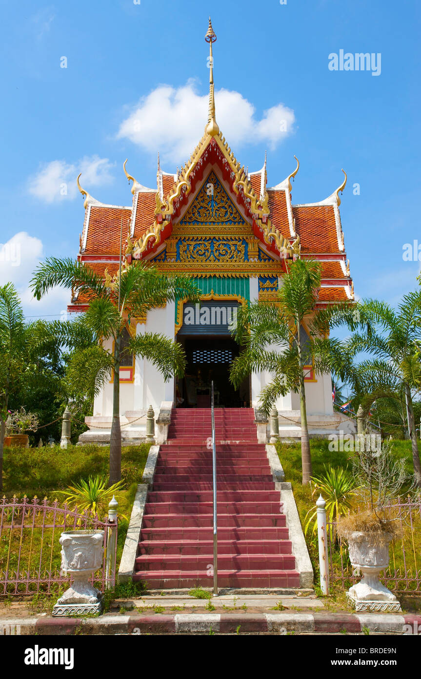 Wat Phra Tong Temple in Thalang, Phuket Island, Thailand Stock Photo