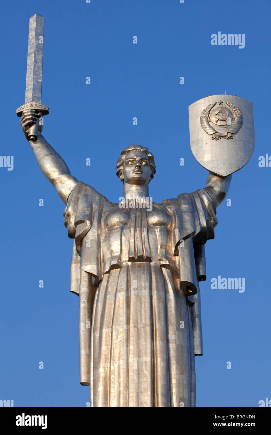 The Motherland statue in Kiev, Ukraine Stock Photo, Royalty Free Image